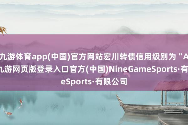 九游体育app(中国)官方网站宏川转债信用级别为“AA-”-九游网页版登录入口官方(中国)NineGameSports·有限公司