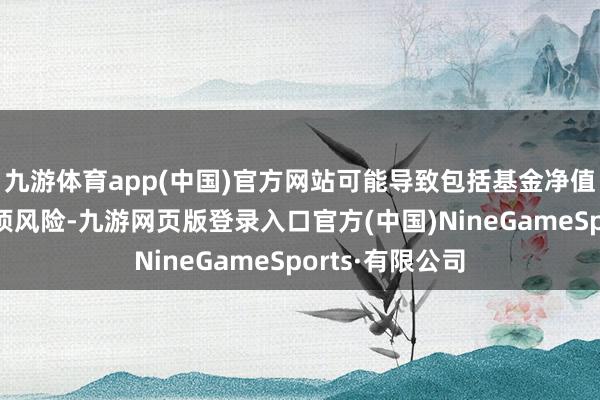 九游体育app(中国)官方网站可能导致包括基金净值波动在内的各项风险-九游网页版登录入口官方(中国)NineGameSports·有限公司