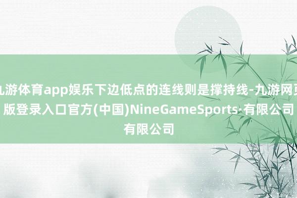 九游体育app娱乐下边低点的连线则是撑持线-九游网页版登录入口官方(中国)NineGameSports·有限公司
