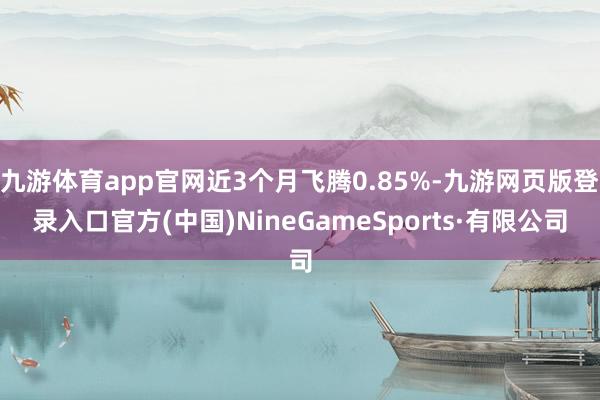 九游体育app官网近3个月飞腾0.85%-九游网页版登录入口官方(中国)NineGameSports·有限公司